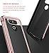E LV Case for LG G5 - Hybrid [Scratch/Dust Proof] Armor Defender Slim Shock-Absorption Bumper Case for LG G5 - [Black/Rose Gold]