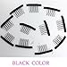 Dreamhair 25pcs Wig Combs for Wig Caps Black and Brown Color Wig Comb for Wig and Hair (Black Color)