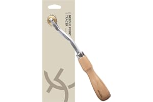 KEARING Sewing Tracing Wheel for Sewing Patterns Tracing Wheel Serrated Edge Sewing Tool Leather Needle Point Tracer for Arts