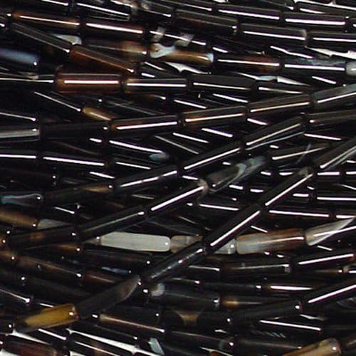 4X13MM SARDONYX ROUND TUBENATURAL GEMSTONE BEADS 15.5 IN STRAND