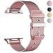 Yolovie Compatible with Apple Watch Band 42mm 44mm Stainless Steel iWatch Bands With Classic Buckle Replacement Strap for Series 4 /3 / 2 / 1 ( Rose Gold Pink )