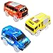 Track Cars Compatible with Magic Tracks and Neo Tracks Light Up Racing Track Accessories with 5 Flashing LED Lights Glow in The Dark Best toys for Boys and Girls ( 3 Pack )