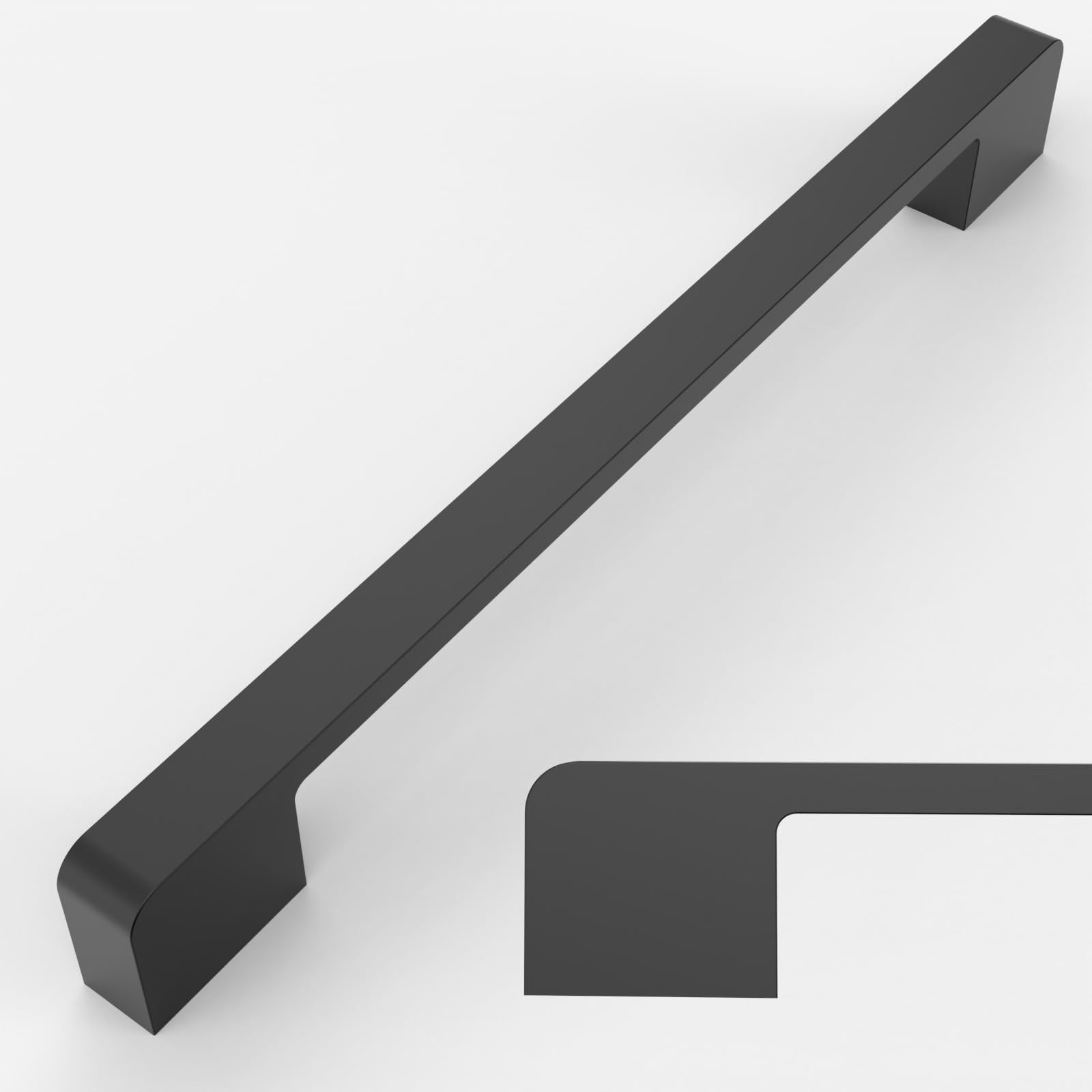 Photo 1 of Amerdeco 10 Pack Matte Black Cabinet Pulls 11.3Inch(288MM) Hole Centers Kitchen Cabinet Handles Cabinet Hardware Cupboard Handles Drawer Pulls ZH0062…