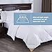 puredown® Lightweight Goose Feather Down Comforter Queen Size, White Duvet Insert Full for Warm Weather/Hot Sleeper(White, 88 * 88