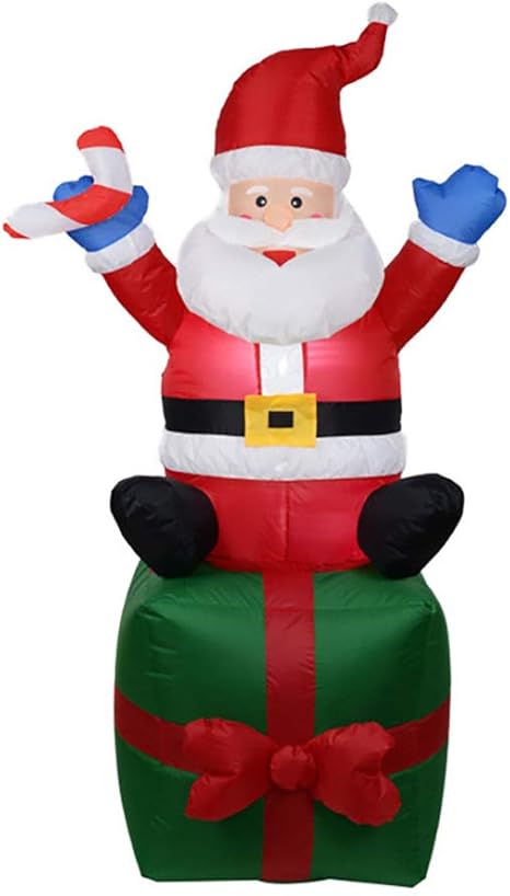 Inflatable Santa Claus Light Inflatable Merry Christmas Party