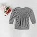 Sagton Toddler Kids Girls Outfit Clothes Warm Long Sleeve T-Shirt +Long Pants 1Set (2T) Gray