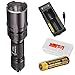 Nitecore TM03 2800 Lumens Super Bright Cree XHP70 LED Flashlight w/Dedicated IMR Rechargeable Battery, UM10 Charger, and LumenTac Battery Organizer