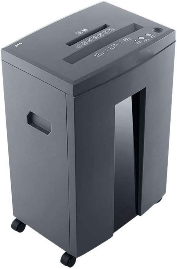 10-Sheet High Security Level P-5 /CD/Credit Card Home Office Shredder Continuous 40 Minutes Running Time,Sheet Cross-Cut Commercial Grade Paper Shredder
