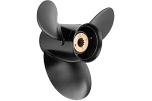 VIF Jason Marine Upgrade OEM 13 Spline Tooth Aluminum Outboard Propeller fit Mercury Engines 30/35/40/45/50/55/60/70hp, 3-1/4" Gearcase,RH