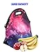 Shubb Lunch Bags, Insulated Lunch Bag, Neoprene Lunch Tote Boxes for Women Men Kids Boys Girls (purple galaxy)