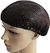 6Pcs Hairnets Reusable Hair Nets for Food Service or Sleeping, No Knot and Latex Free Elastic Edge Mesh (M, Black-6pcs)