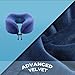 Family Pro Neck Pillow,Breathable & Comfortable Memory Foam Travel Pillow,U-Shaped Adjustable 360-Degree Head Support, Airplane Car Flight Pillow Kit with 3D Contoured Eye Masks(Blue)