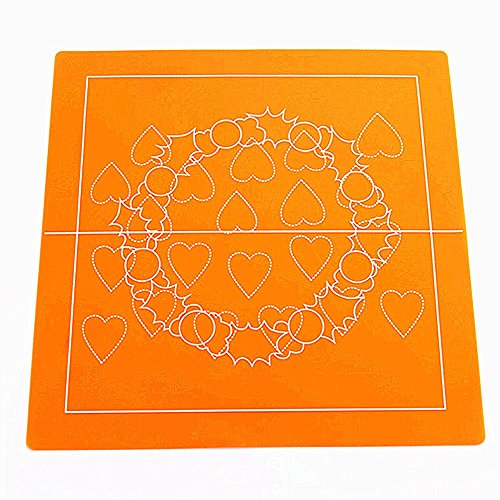 Silicone Baking Mat for Pastry Rolling with Measurements (30¡Á30cm),Chef Special,Non Stick,Non Slip,Pizza,Breads,Lasagna, Recipes & Desserts -Orange
