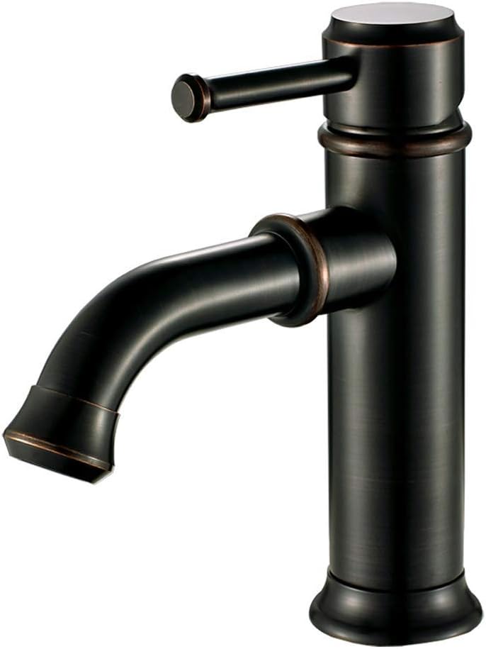 Grifo Mezclador de Lavabo de baño Retro Grifo Antiguo con Dibujo de