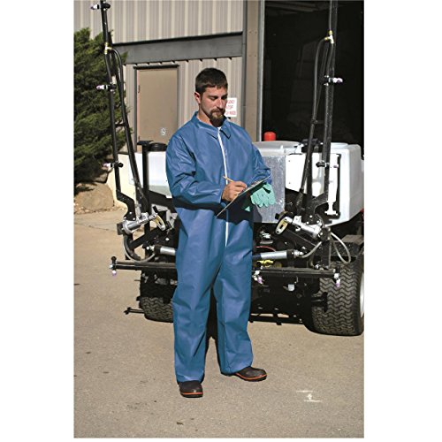 GEMPLER'S Thick Poly-Coated Lightweight Blue Protective Coveralls, Size 2XL (2X)