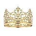 BESTONZON Tiara Crown/Gold Cake Crown Topper Crown Hair Ornaments Wedding Supplies Accessories (1PC)
