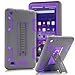 TOPSKY Compatible with All-New Amazon Kindle Fire 7 (2017 7th Generation), Three Layer Armor Defender Full Body Protective Case Cover for Amazon Kindle Fire 7