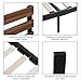 GreenForest Queen Bed Frame Metal Studio Platform Bed with Wood Slat Support Wooden Headboard No Box Spring Needed and Noise-Free