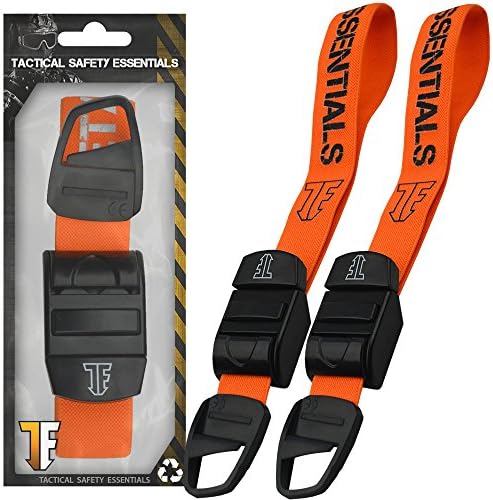 [ Tactical Safety Essentials ] Type-C First Aid Medical Emergency Tourniquet MET Hiking Camping Outdoor Survival Kit Orange (2 Pieces)