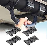 Jeep Grab Handles,Topist Heavy Duty Ultimate Roll Bar Grab Handles Set, Jeep Wrangler Grab Bar, Easy-to-fit for Off Road Enthusiasts, Pack of 4