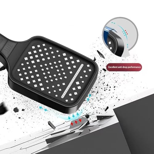 Orchid M® Shower Head,7 Spray Modes Magic Button Control with Oversized 10" Rainfall Showerhead 60 Inch Hose & Adjustable Pressurized Water Outlet ABS Anti-Rust for Bathroom/Hotel(Black)