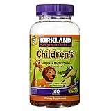 Kirkland Signature Childrens' Complete Multivitamin Gummies 160 Count (Orange, Cherry, and Green Apple)