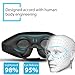 3D Sleep Mask - Lightweight & Comfortable Eye Mask - Blindfold Eye Shield with Ear Plugs,Travel Pouch - For Men Women Kids Who are on Airplane, Office and Bed - A Perfect Gift For Eyes(Blue)