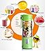 Portable Blender,Mini Personal Size Blenders for Smoothies and Shakes,USB Rechargeable Travel Juicer Cup Electric Fruit Juice Mixer with 6 Updated Blades for Travel, Sports, Kitchen,13.5Oz (Green)