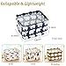 Home Decor Canvas Storage Bins Basket Organizers for Baby Toys,Makeup,Books,4 Pack