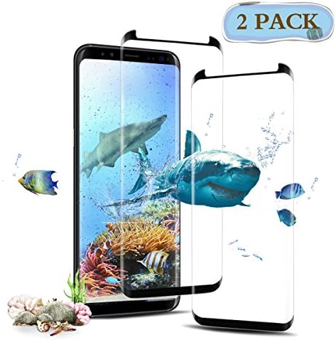 tengsu Screen Protector for Galaxy S8 (2-Pack), [Care Fridendly] [3D Touch Compatible] HD Clear Anti-Glare and Bubble-Free Tempered Glass Screen Protector for Galaxy S8