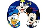 Disney Big Face Mickey Mouse, Donald Duck, and Goofy Travel Pillow Navy