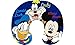 Disney Big Face Mickey Mouse, Donald Duck, and Goofy Travel Pillow Navy