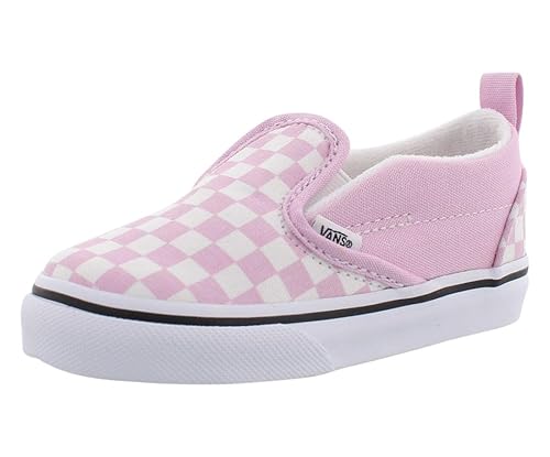 vans slip on checkerboard lila