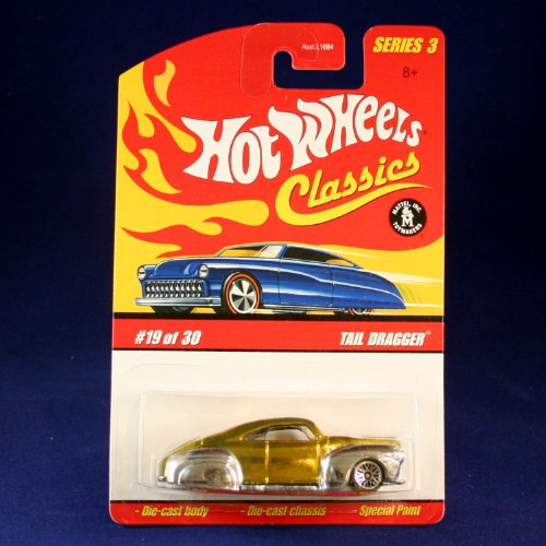Hot WheelsTAIL DRAGGER (GOLD & CHROME) 2006 Classics 1:64 Scale SERIES 3 Die Cast Vehicle