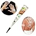 4 Tube White India Painting Tattoo Paste Cone Body Sticker Tattoo Art Painting lace Prime Art Stencil Set