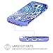 GUAGUA Galaxy S7 Case Samsung S7 Case Mandala Flower Three Layer Hybrid Hard PC Bumper Soft Silicone Rubber Glossy Cover Shockproof Protective Durable Phone Cases for Samsung Galaxy S7 (G930), Purple