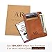 RFID Front Pocket Wallets for Men - Minimalist Genuine Leather RFID Blocking (Light Brown)