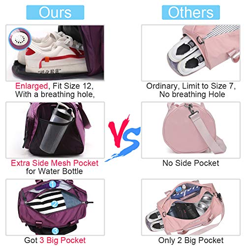 Sporttasche-Damen-Herren-Reisetasche-mit-Schuhfach-Nassfach-Umhaengetasche-fuer-Fitnessstudio-Reise-Wasserdicht-Fitnesstasche-Leicht-Trainingstasche-Gym-Sport-Tasche-Handgepaeck-fuer-Maenner-Frauen-35