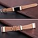 bayite Leather Band for Fitbit Charge 2, Light Brown with line, 5.5