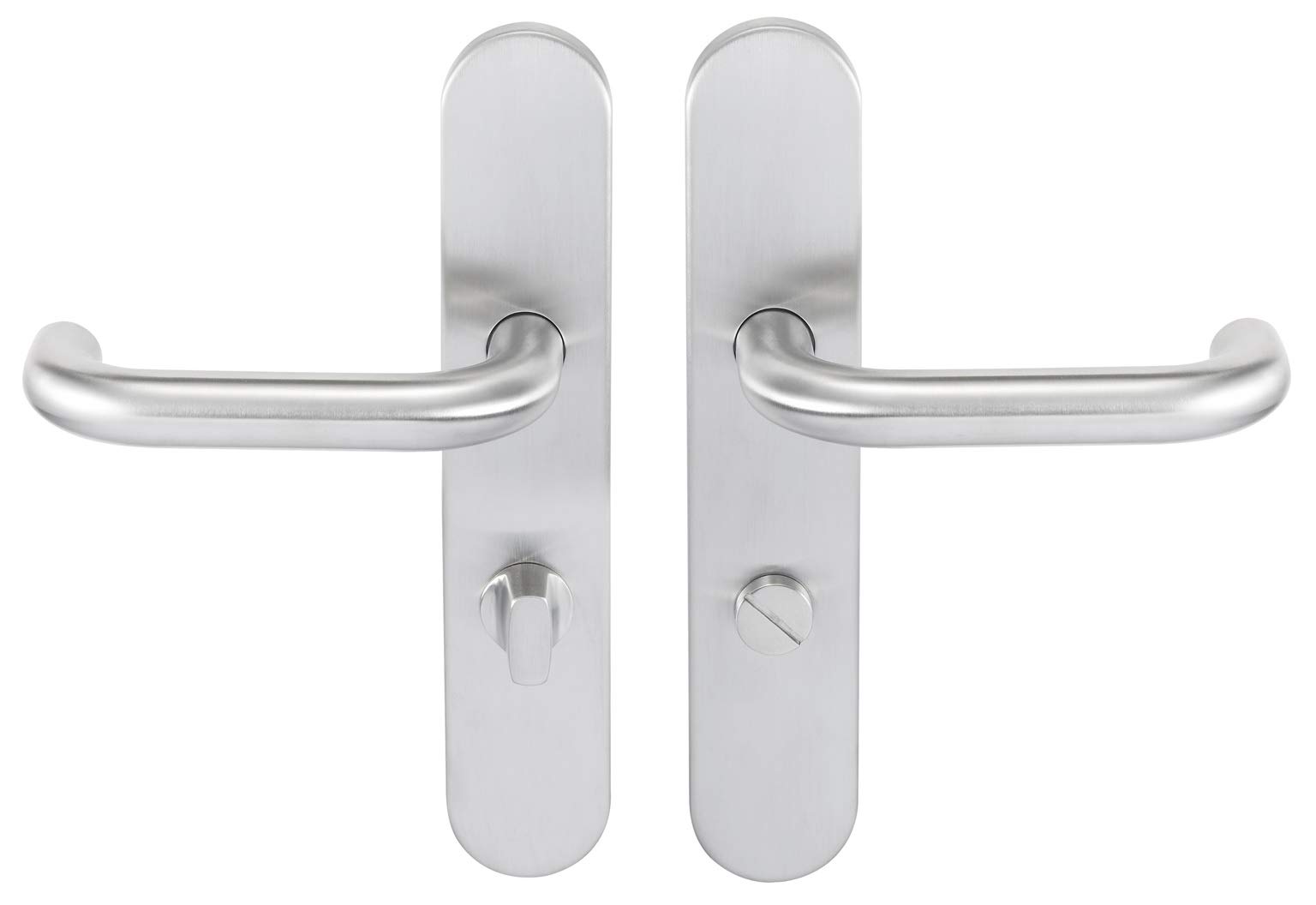 Bricard New Wave 666465 Stainless Steel Plate Bathroom Door Handle Toilet