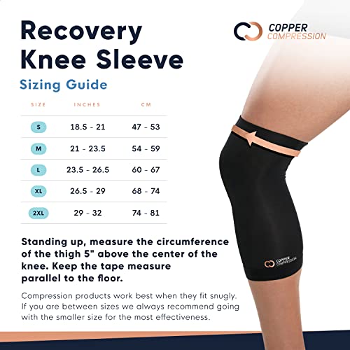 Copper Compression Knee Brace for Knee Pain Copper Infused Knee Stabilizer Support Sleeve for