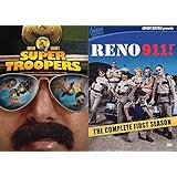 Listen Here Meow I Want a Liter O' Cola Mega Pack: Super Troopers &amp; Reno 911! Complete First Season Movie/ Show DVD Bundle