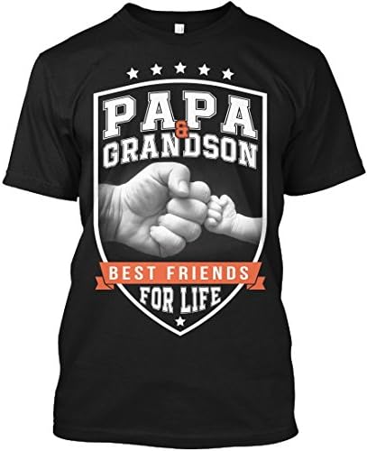 Vitome Family Papa T-Shirt Papa And Grandson Best Friends For Life T-Shirt For Men
