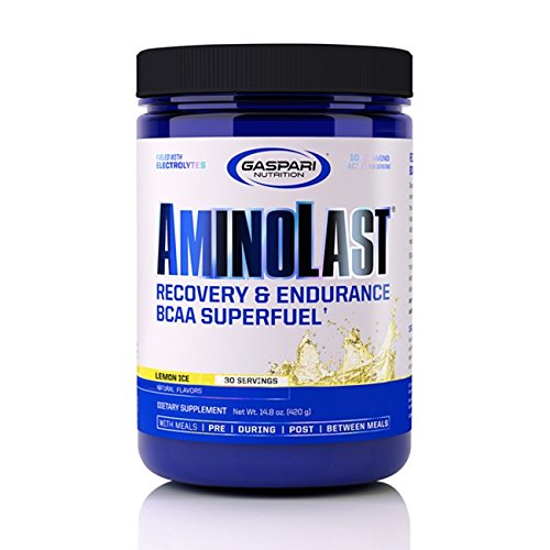 Gaspari Nutrition Aminolast Powder, Lemon Ice, 14.8 Ounce