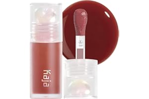Kaja Lip Plumping - Juicy Glass 08 Cherry Cola | Hydrating, Feel Plumped and Lightweight with Vitamin Tree Fruit Oil, Vegan, Cruelty-Free, Clear Tint Stain Shine Gloss Plumper, Long Lasting