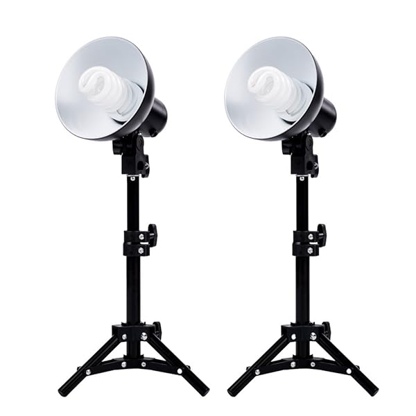 Fovitec StudioPRO - 2x Product Photography Fluorescent Lamp Lighting Kit - [2x][CFL][Lamps and Bulbs Included]