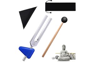 Bysameyee 528 hz Tuning Fork Medical with Taylor Percussion Hammer Mallet, Non-Magnetic Aluminum Alloy Tuning Forks for Sound Healing Therapy, DNA Repair, Violin/Guitar/Piano Tune