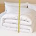 puredown All Season Cal King Size Down Alternative Comforter, Soft Duvet Insert with Corner Tabs (106x90 inch, White)