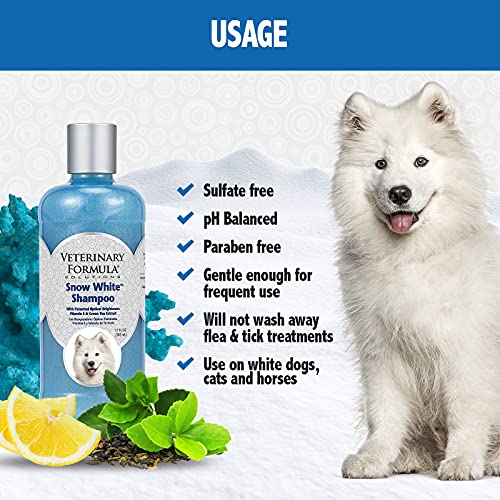 Veterinary Formula Solutions Snow White Shampoo for Dogs and Cats, 17