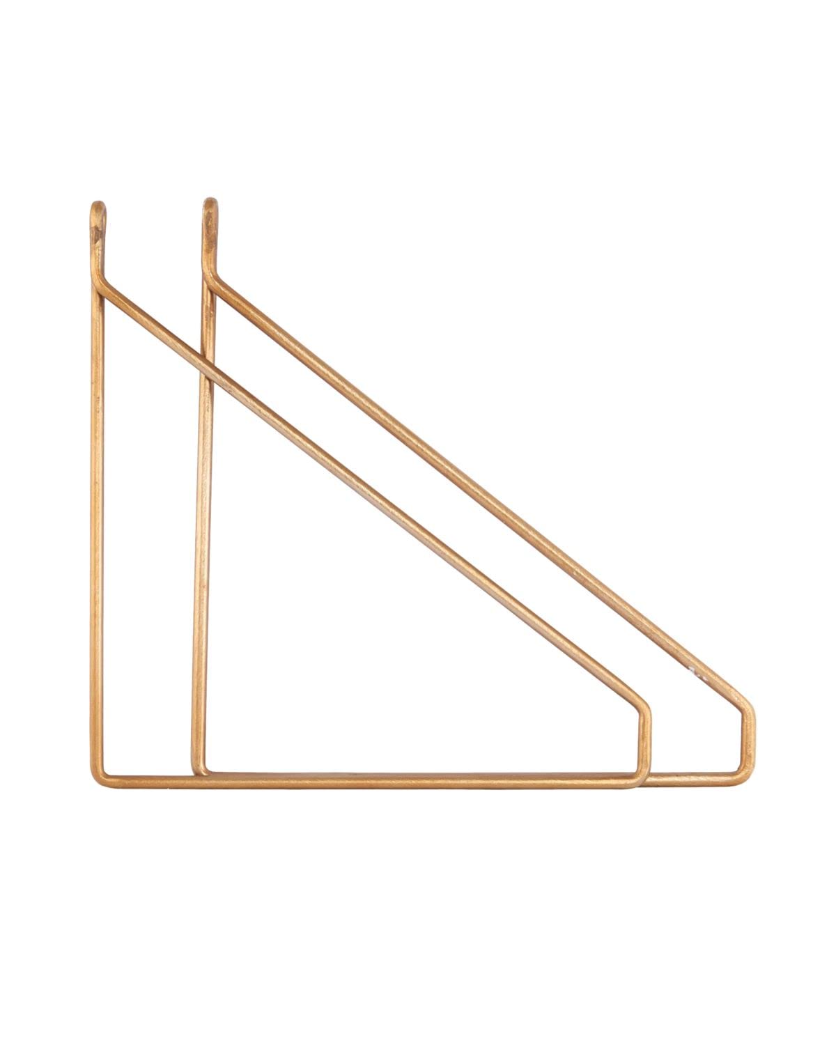 House Doctor Brackets Apart, Brass Plated, 24.5 x 11 cm